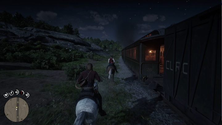 Gdy o niego zapytasz nagle postać w tle wskoczy na konia i zacznie uciekać - Red Dead Redemption 2: Chick - mapa skarbów - Red Dead Redemption 2 - poradnik do gry