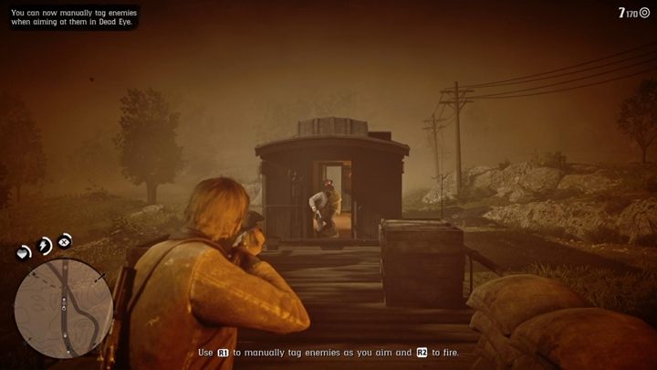 W końcu przejdziesz dalej - jeden z twoich kompanów zostanie ogłuszony drzwiami - Red Dead Redemption 2: Dolewając ropy do ognia - Solucja - Red Dead Redemption 2 - poradnik do gry