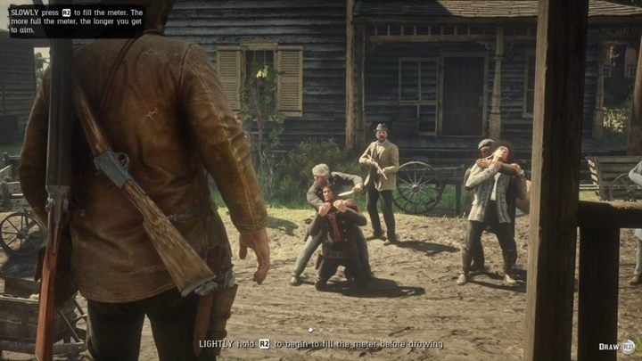 Po scence, będziesz musiał ocalić swoich kompanów - Red Dead Redemption 2: Owce od kozłów - Solucja - Red Dead Redemption 2 - poradnik do gry