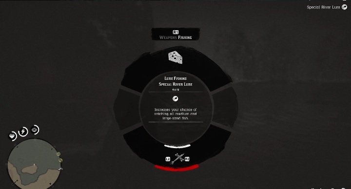 Aby złowić legendarnego Pstrąga Tęczowego musisz użyć Specjalnej Przynęty Jeziornej (Special River Lure) - Red Dead Redemption 2: Legendarny Pstrąg Tęczowy - mapy, porady - Red Dead Redemption 2 - poradnik do gry