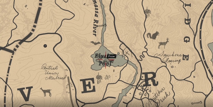 Ryba tę znajdziesz w Elysian Pool - Red Dead Redemption 2: Legendarny Okoń - mapy, porady - Red Dead Redemption 2 - poradnik do gry