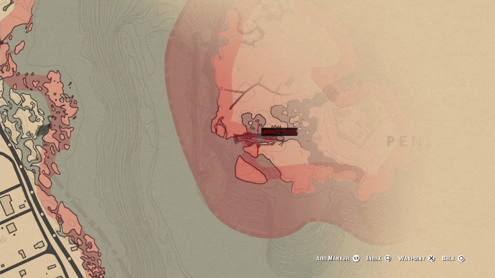 Tę legendarną rybę znajdziesz na wyspie, na wschód od Saint Denis - Red Dead Redemption 2: Legendarny Sumik Czarny - mapy, porady - Red Dead Redemption 2 - poradnik do gry