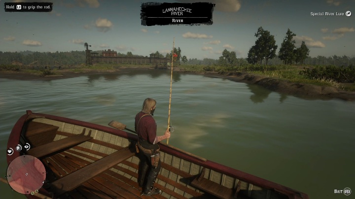 W tym przypadku możesz zarzucić wędkę z dwóch miejsc - Red Dead Redemption 2: Legendarny Sumik Czarny - mapy, porady - Red Dead Redemption 2 - poradnik do gry
