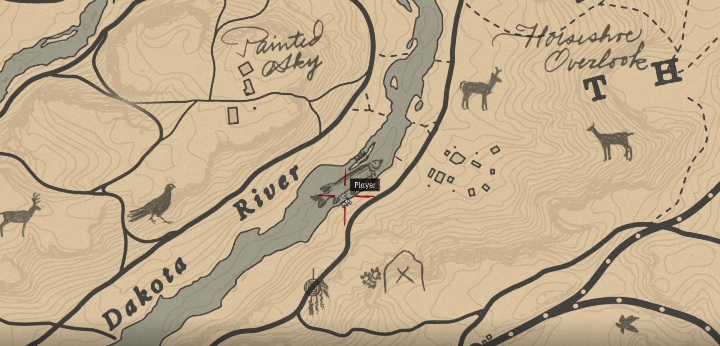 Rybę tę znajdziesz w Dakota River - Red Dead Redemption 2: Legendarny Szczupak czarny - mapy, porady - Red Dead Redemption 2 - poradnik do gry