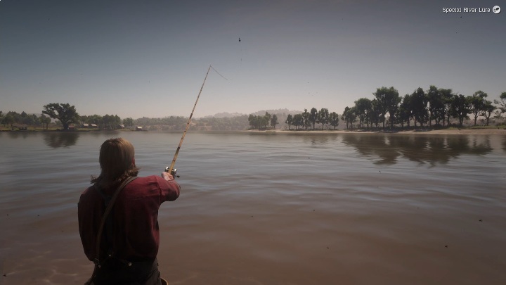 W tym przypadku możesz zarzucić wędkę z obojętnie jakiego brzegu rzeki - Red Dead Redemption 2: Legendarny Bass niebieski - mapy, porady - Red Dead Redemption 2 - poradnik do gry