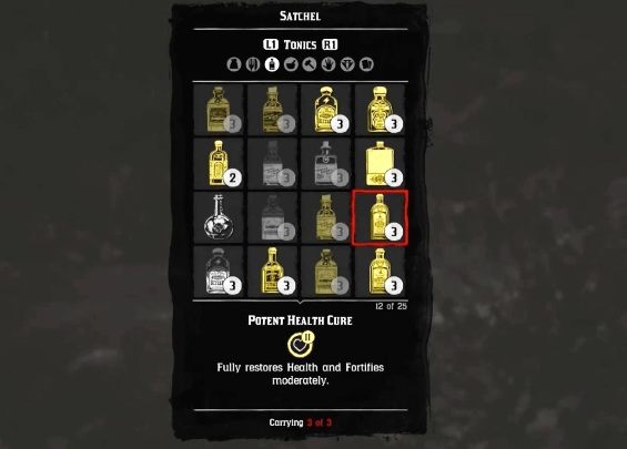 Aby pozbyć się trucizny z organizmu musisz zażyć Silne Lekarstwo (Potent Health Cure) - Red Dead Redemption 2: Ukąszenie węża - jak sobie poradzić? - Red Dead Redemption 2 - poradnik do gry