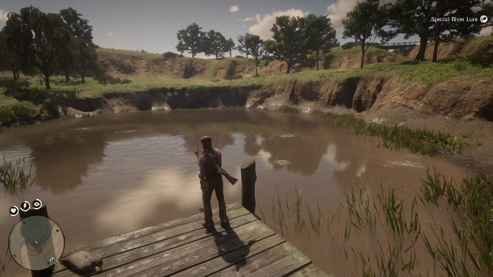 Najlepszym miejscem do zarzucenia wędki będzie pomost - Red Dead Redemption 2: Legendarny Szczupak Amerykański - mapy, porady - Red Dead Redemption 2 - poradnik do gry