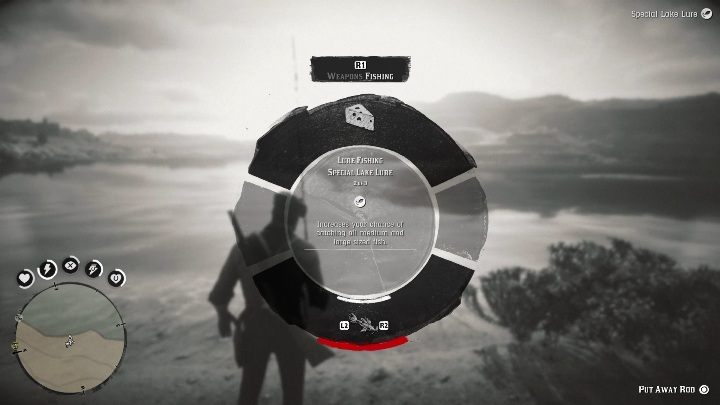 Aby złowić tę legendarną rybę musisz użyć Specjalnej Przynęty Rzecznej (Special River Lure) - Red Dead Redemption 2: Legendarny Bass wielkogębowy - mapy, porady - Red Dead Redemption 2 - poradnik do gry