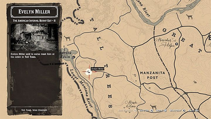 Dom Evelyna Millera jest na południe od miejsca, w którym po raz pierwszy go spotkałeś - Red Dead Redemption 2: Amerykańskie piekło, wypalone - opis przejścia, mapa - Red Dead Redemption 2 - poradnik do gry