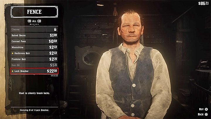 Po odnalezieniu pasera przejdź do okna handlu - Red Dead Redemption 2: Skrzynie, sejfy - jak otwierać? - Red Dead Redemption 2 - poradnik do gry