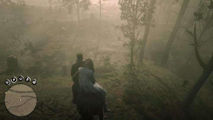 Gdy wyczyścisz jamę z wrogów, zbliż się do klatki i uwolnij Meredith - Red Dead Redemption 2: To są ziemie Murfreech - Solucja - Red Dead Redemption 2 - poradnik do gry