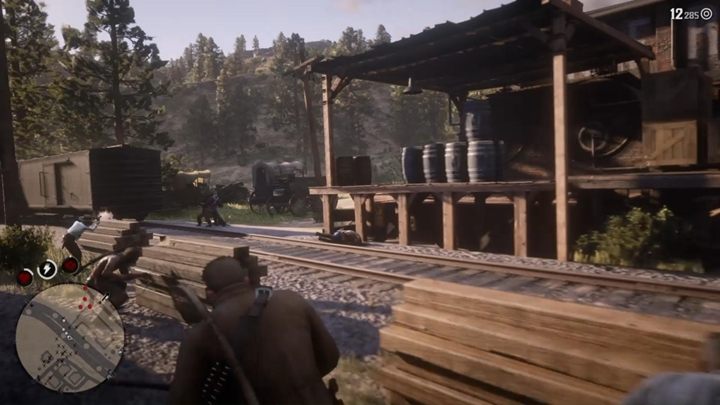 W pewnym momencie strzelaniny, Paytah zostanie złapany przez wrogiego żołnierza - Red Dead Redemption 2: Mój ostatni chłopiec - Solucja - Red Dead Redemption 2 - poradnik do gry