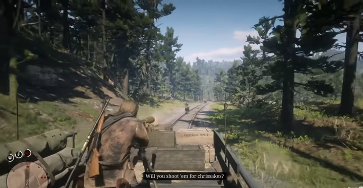 Zostaniesz teraz operatorem działka obrotowego - Red Dead Redemption 2: Co w nas najlepsze - Solucja - Red Dead Redemption 2 - poradnik do gry