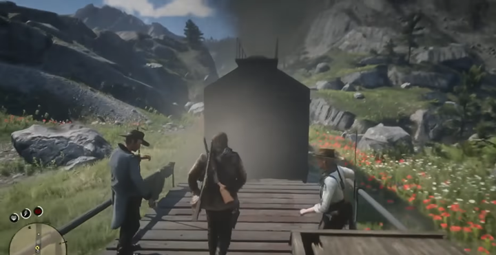 Biegnij teraz ze swoimi towarzyszami na przód pociągu - Red Dead Redemption 2: Co w nas najlepsze - Solucja - Red Dead Redemption 2 - poradnik do gry