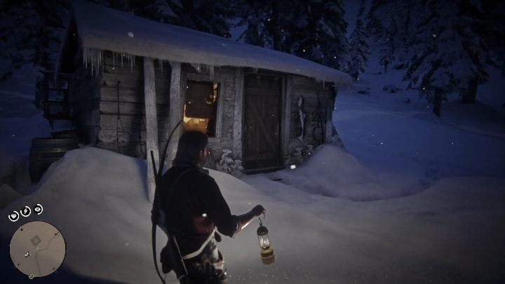 Udając się na północ od Lake Isabelle trafisz na chatkę zasypaną śniegiem - Red Dead Redemption 2: Chaty - mapy, porady - Red Dead Redemption 2 - poradnik do gry