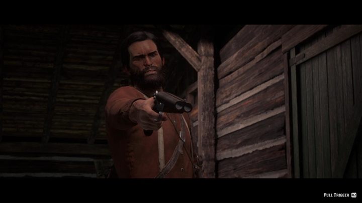 Gdy uporasz się ze zbirami, idź do stodoły, gdzie napadnie na ciebie członek gangu z Laramie - Red Dead Redemption 2: Jim Milton znów wkracza do akcji - Solucja - Red Dead Redemption 2 - poradnik do gry