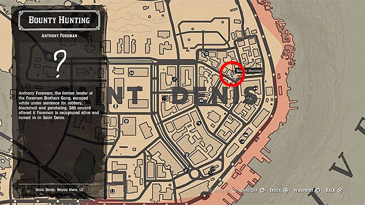 Zlecenie to staje się dostępne dopiero podczas zaliczania epilogu kampanii, a konkretnie dopiero po ukończeniu głównego zadania epilogu zatytułowanego Dochodowe zatrudnienie (główny bohater pomaga w nim Sadie w złapaniu jednego ze zbiegów) - Red Dead Redemption 2: Anthony Foreman - Zadania ścigania zbiegów - Red Dead Redemption 2 - poradnik do gry