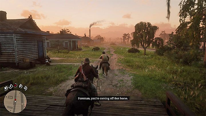 Po znalezieniu się na ulicy szybko przywołaj swojego wierzchowca lub pożycz innego - Red Dead Redemption 2: Anthony Foreman - Zadania ścigania zbiegów - Red Dead Redemption 2 - poradnik do gry
