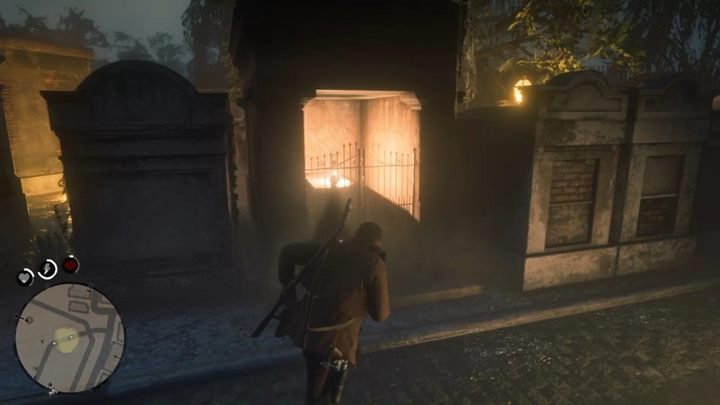 Po strzelaninie, idź za Johnem i zabierz łup z grobowca - Red Dead Redemption 2: Angelo Bronte, człowiek honoru - Solucja - Red Dead Redemption 2 - poradnik do gry