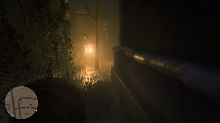 Po dialogu, schowaj się we wnęce i przeczekaj, aż strażnik cię minie - Red Dead Redemption 2: Angelo Bronte, człowiek honoru - Solucja - Red Dead Redemption 2 - poradnik do gry