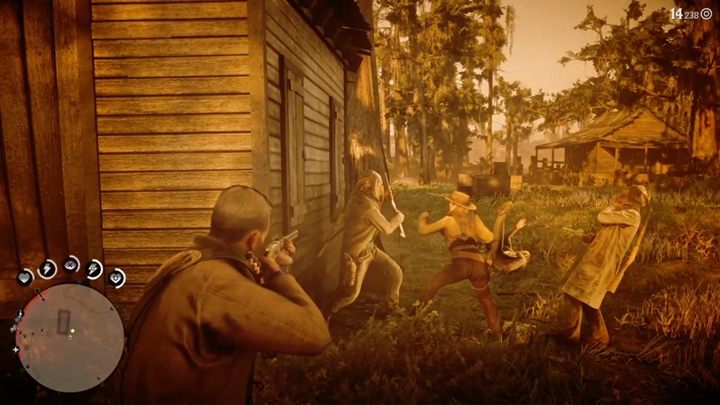 Idź do wskazanych okien i odpieraj kolejne ataki wrogów - Red Dead Redemption 2: Jeźdźcy i Apokalipsa - Solucja - Red Dead Redemption 2 - poradnik do gry