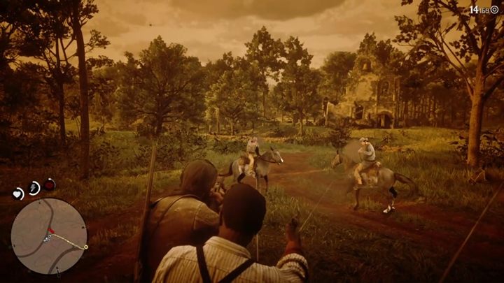 Gdy zabijesz wszystkich wrogów, wejdź do wozu, zbadaj jego zaopatrzenie, a następnie wyjedź z posiadłości - Red Dead Redemption 2: I będąc w drodze, prawił o wybaczaniu - Solucja - Red Dead Redemption 2 - poradnik do gry