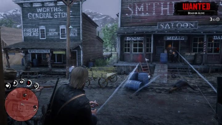 Gdy wybierzesz wariant z dynamitem, wyposaż się w laski dynamitów i podłóż je pod każdy z sejfów - Red Dead Redemption 2: Sodoma Powrót do Gomory - Solucja - Red Dead Redemption 2 - poradnik do gry