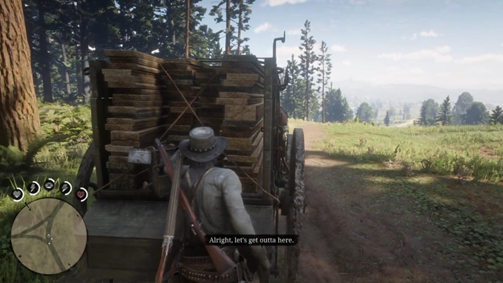 Ostatecznie, trafisz do martwego Waynea - podnieś skradzioną skrzynkę z narzędziami i odnieś ją do wozu - Red Dead Redemption 2: Skrzynka z narzędziami - Solucja - Red Dead Redemption 2 - poradnik do gry