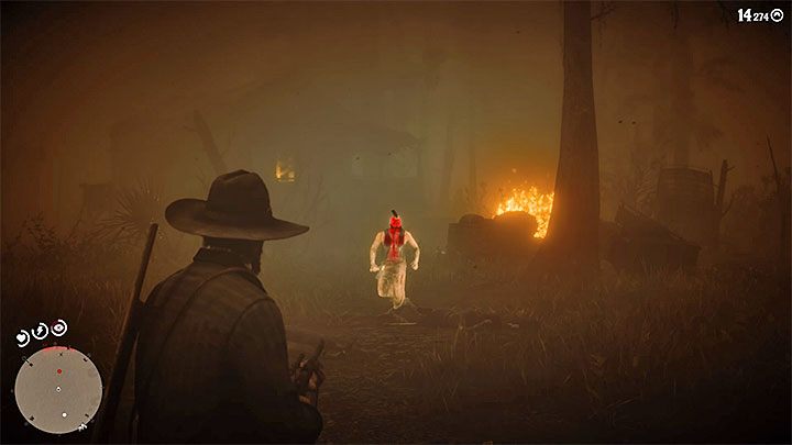 Starrzec Cajun poprosi głównego bohatera o pomoc w rozprawieniu się z dzikusami, którzy przebywają w pobliżu jego chaty na bagnach - Red Dead Redemption 2: Idealna noc - opis przejścia, mapa, porady - Red Dead Redemption 2 - poradnik do gry