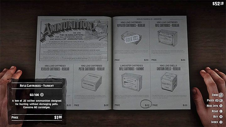 Są cztery główne sposoby uzupełniania zapasów - Red Dead Redemption 2: Amunicja, strzały - jak uzupełniać? - Red Dead Redemption 2 - poradnik do gry