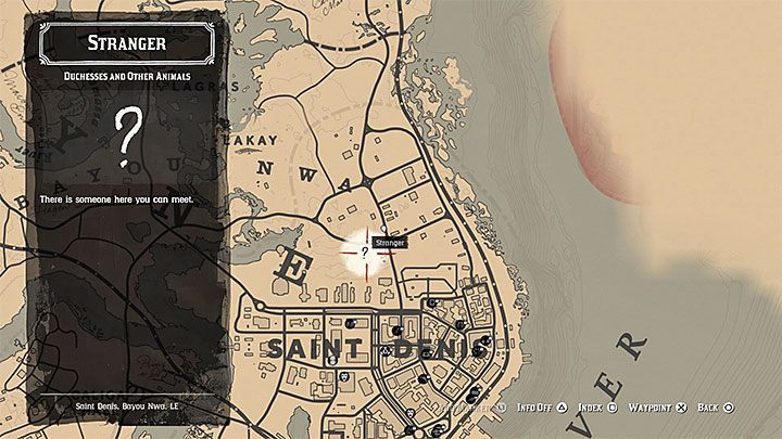 Misję tę rozpoczniesz w północnej części Saint Denis - Red Dead Redemption 2: Egzotyczne przedmioty - zlecenia, porady - Red Dead Redemption 2 - poradnik do gry