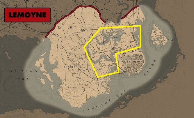 30 Spoonbill Plumes - na terenie zaznaczonym na screenie powyżej powinieneś natrafić na ptaki - Red Dead Redemption 2: Egzotyczne przedmioty - zlecenia, porady - Red Dead Redemption 2 - poradnik do gry