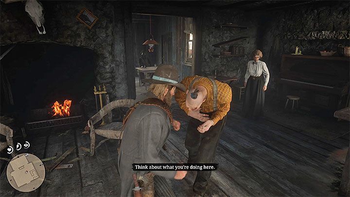 Po tym jak zagadasz w saloonie do Marjorie rozpocznie się pojedynek na pięści z Bertramem - Red Dead Redemption 2: Zapach świeżej farby - opis przejścia, mapa, porady - Red Dead Redemption 2 - poradnik do gry