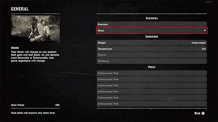 W momencie rozpoczęcia gry pasek honoru bohatera reprezentuje neutralny stan - Red Dead Redemption 2: System honoru - jak działa, jak wpływa na grę? - Red Dead Redemption 2 - poradnik do gry