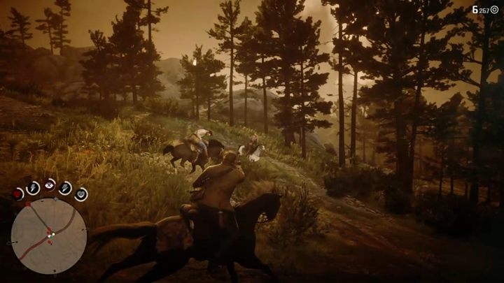 Po scenkach, idź ze strażnikiem w stronę koni - Red Dead Redemption 2: Trudna sztuka konwersacji - Solucja - Red Dead Redemption 2 - poradnik do gry