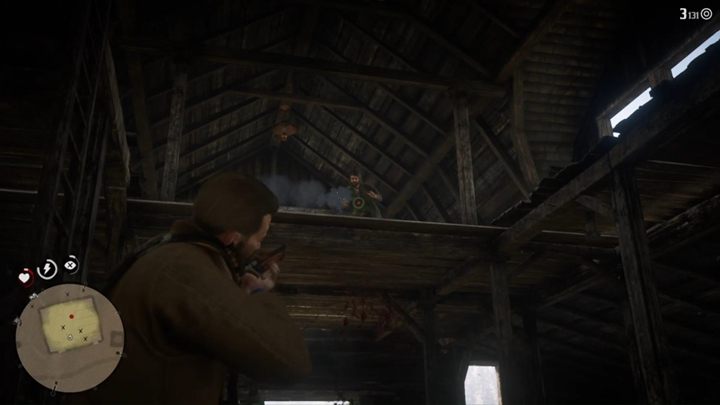 W środku znajdziesz kilku wrogów, którzy spróbują cię zaskoczyć atakami - Red Dead Redemption 2: Pani Sadie Adler, wdowa 1-2 - Solucja - Red Dead Redemption 2 - poradnik do gry