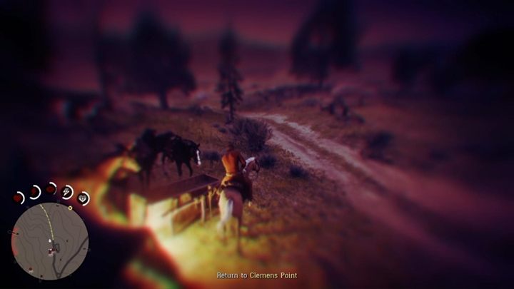 Idź teraz w kierunku swojego konia - obok znajdziesz dwóch strażników i swoje wyposażenie - Red Dead Redemption 2: Błogosławieni pokój czyniący - Solucja - Red Dead Redemption 2 - poradnik do gry