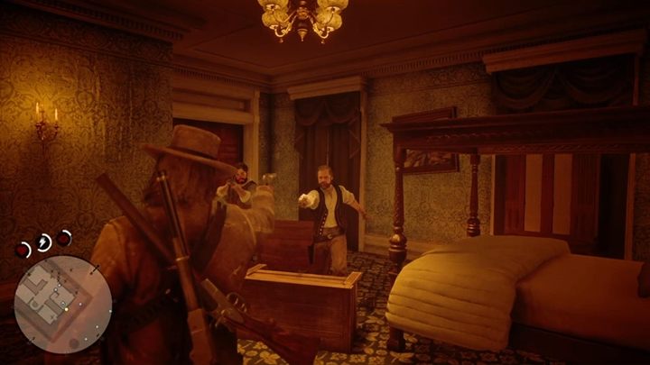 Wpadniesz do środka - korzystając z Zabójczej precyzji, namierz głowy Garetha i Geralda Braithwaitea i zabij ich - Red Dead Redemption 2: Krwawe zatargi, stare i nowe - Solucja - Red Dead Redemption 2 - poradnik do gry