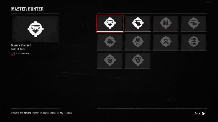 Mistrz Łowiectwa 1 (Master Hunter 1) - Red Dead Redemption 2: Wszystkie wyzwania - lista, wymagania, nagrody - Red Dead Redemption 2 - poradnik do gry