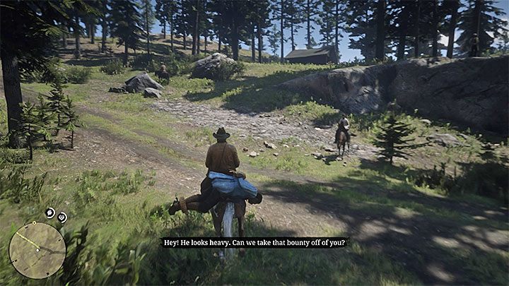W drodze powrotnej musisz się pilnować, bo bohater wpadnie na wrogich łowców nagród, którzy będą chcieli przejąć nagrodę za dostarczenie Joshuy - Red Dead Redemption 2: Joshua Brown - Zadania ścigania zbiegów - Red Dead Redemption 2 - poradnik do gry