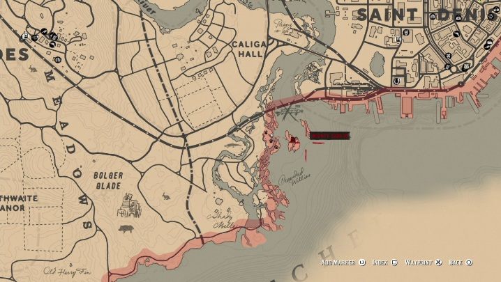 Broken Pirate Sword znajdziecie na wysepce położonej na południe od Saint Denis - Red Dead Redemption 2: Unikalne przedmioty do zdobycia - lista wszystkich - Red Dead Redemption 2 - poradnik do gry