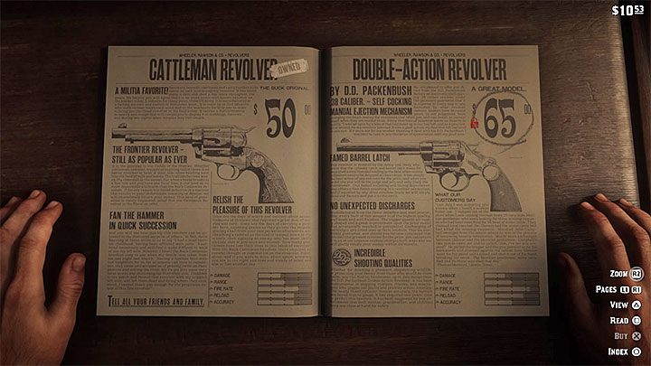 Jeszcze inna interesująca propoozycja to Double-Action Revolver - Red Dead Redemption 2: Najlepsze bronie - Red Dead Redemption 2 - poradnik do gry