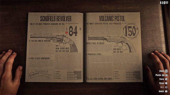 Do innych odmian broni podręcznej zaliczają się przede wszystkim pistolety - Red Dead Redemption 2: Najlepsze bronie - Red Dead Redemption 2 - poradnik do gry