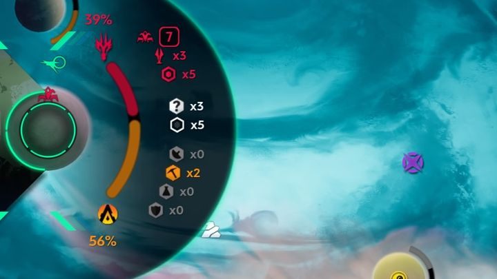 Wskaźnik ilości wpływów na danej planecie. - Wpływy na planetach w Starlink - Starlink Battle for Atlas poradnik do gry