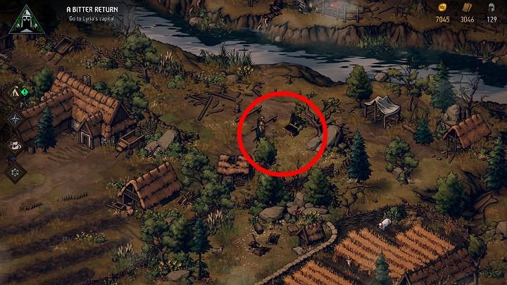 Ostatnią skrzynię w Lyrii znajdziesz nieopodal sadu owocowego po rozwiązaniu konfliktu pomiędzy dwoma zwaśnionymi rodami - Wojna Krwi: Lyria, Mapa skarbów - Wojna Krwi Wiedźmińskie Opowieści - poradnik do gry