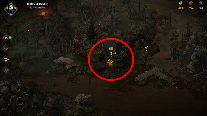 Szósta skrzynia ze skarbem została schowana nad rzeką i zamknięta na klucz - Wojna Krwi: Aedirn, Mapa skarbów - Wojna Krwi Wiedźmińskie Opowieści - poradnik do gry