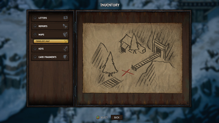 Mapę prowadzącą do skarbu nr 2 otrzymasz od wędrowca, którego spotkasz na głównej ścieżce, zaraz za pierwszym mostem (niebieska cyfra 2) - Wojna Krwi: Mahakam, Mapa skarbów - Wojna Krwi Wiedźmińskie Opowieści - poradnik do gry