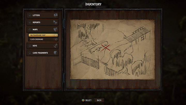 Lokacja w której znajdziesz mapę do skarbu nr 6 została zaznaczona niebieską cyfrą (6) na mapie Angren - Wojna Krwi: Angren, Mapa skarbów - Wojna Krwi Wiedźmińskie Opowieści - poradnik do gry