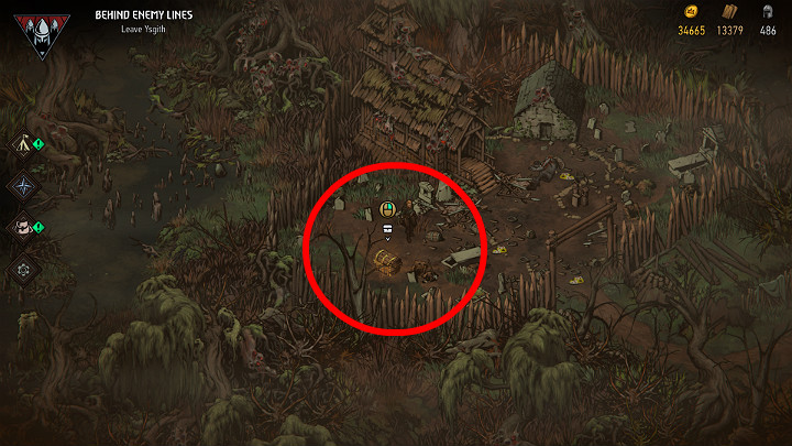 Skarb nr 8 dostępny jest w drugiej części mapy Angren - Wojna Krwi: Angren, Mapa skarbów - Wojna Krwi Wiedźmińskie Opowieści - poradnik do gry