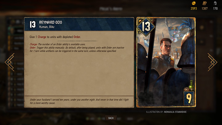 Każda jednostka dodana do talii zagospodaruje dla siebie pewną ilość miejsca - Wojna Krwi: Budowanie talii - podstawy - Wojna Krwi Wiedźmińskie Opowieści - poradnik do gry